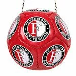 Feyenoord Minibal met touwtje rood met logo